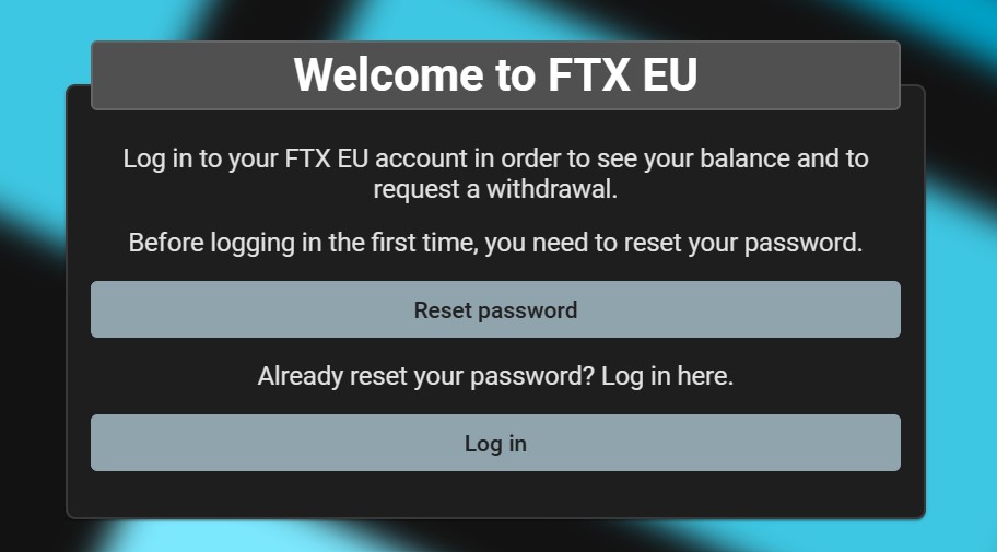FTX EU запускает веб-сайт для вывода средств, чтобы вернуть деньги европейским пользователям