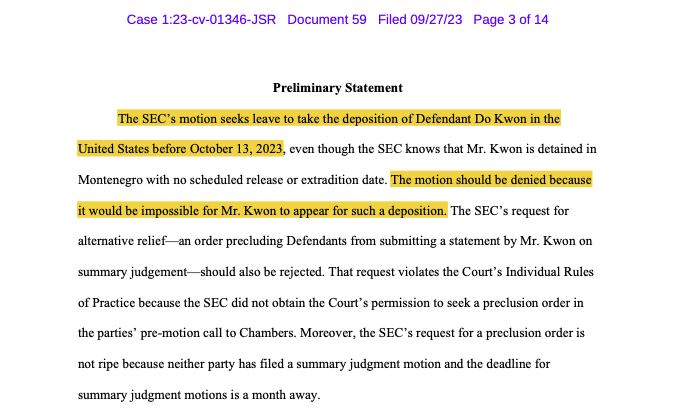 До Квон заявил, что запрос SEC об экстрадиции невозможен