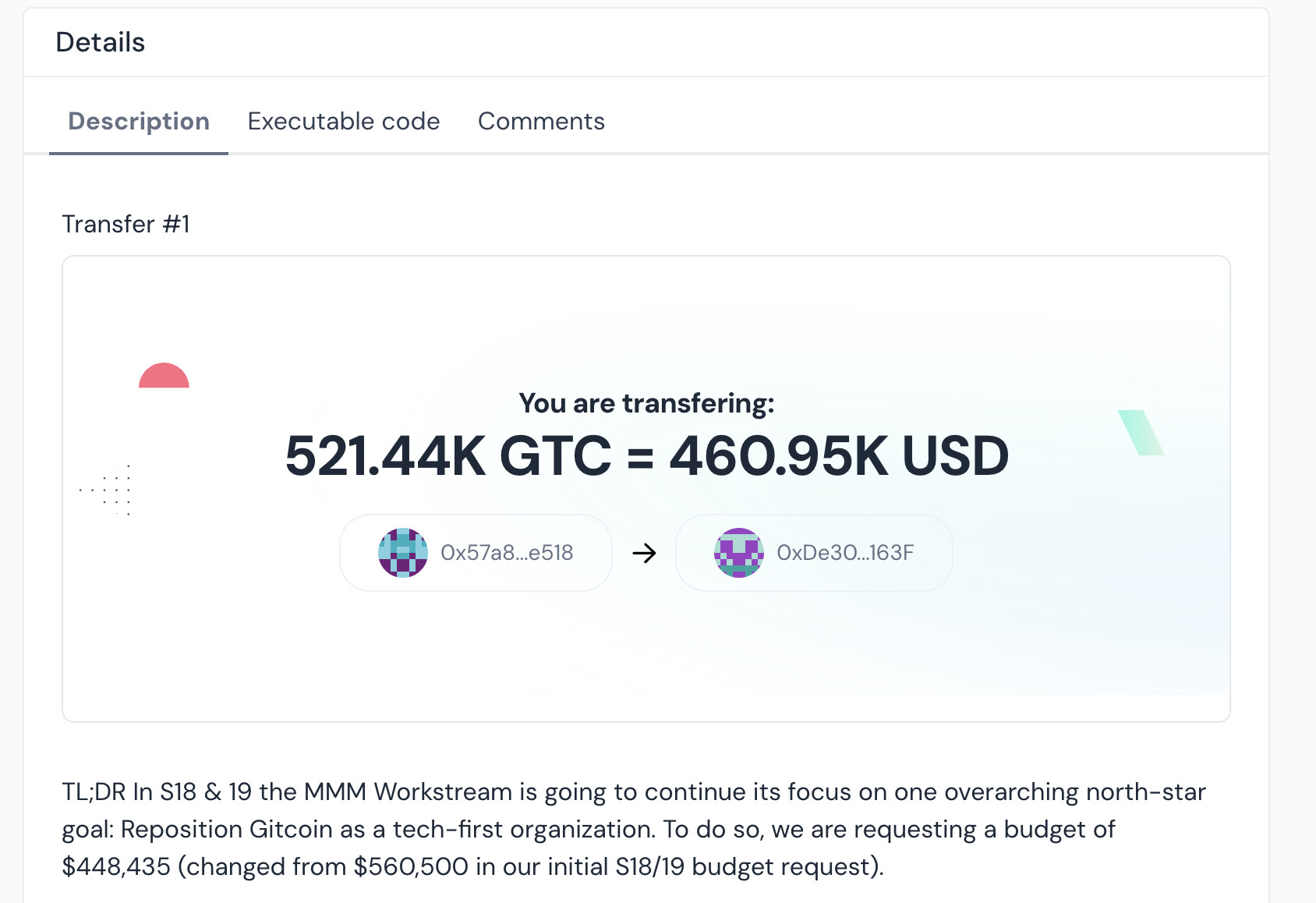 Gitcoin провалил перевод и отправил 460 тысяч долларов на невосстановимый адрес