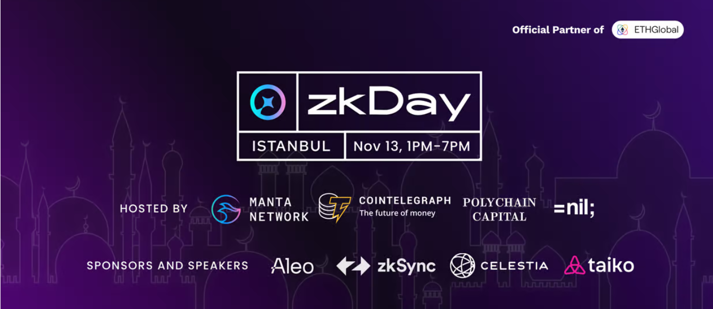 Конференция ZkDay и конкурс Pitch пройдут в Стамбуле 13 ноября.