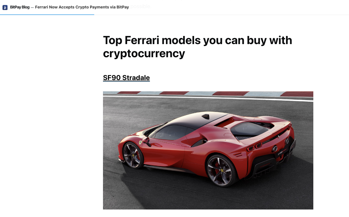 Принятие биткойнов Ferrari является крупной победой на рынке, говорит генеральный директор CoinFlip